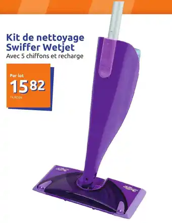Action Kit de nettoyage swiffer wetjet offre