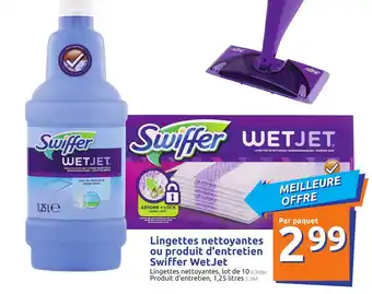 Action Lingettes nettoyantes ou produit d'entretien offre