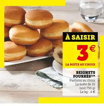 Super U Beignets fourrés offre