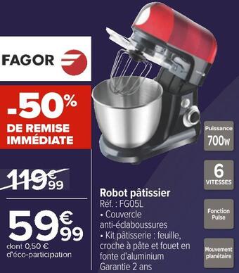 Carrefour Fagor robot pâtissier offre