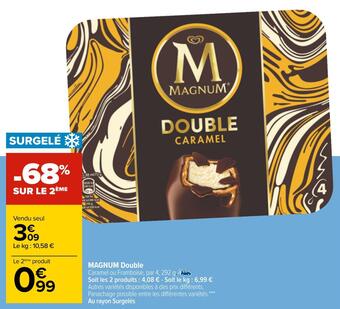 Carrefour Magnum magnum double offre