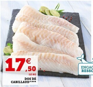 Super U Dos de cabillaud offre
