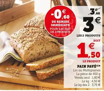 U Express Pain pavé offre