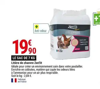 Gamm vert Zen'lit litière de chanvre offre