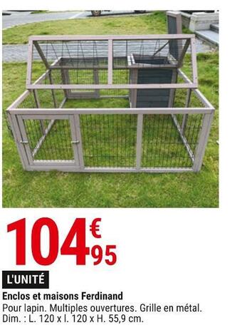 Gamm vert Ferdinand enclos et maisons offre