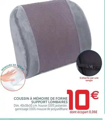 Gifi Coussin à Mémoire de Forme offre
