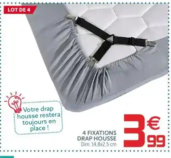 Gifi 4 Fixations Drap Housse offre