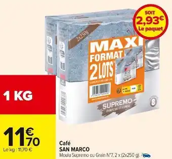 Carrefour San marco café offre