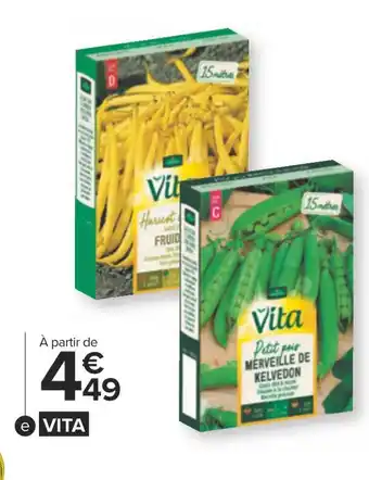 Carrefour Vita semence de haricots offre