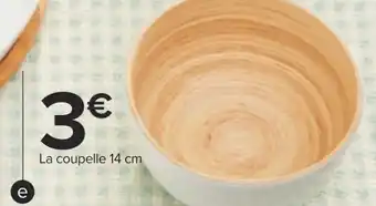 Carrefour Coupelle "bambou" offre