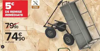 Carrefour Chariot de jardin multi usages offre