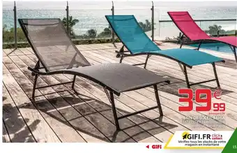 Gifi Bain de Soleil Bahia offre