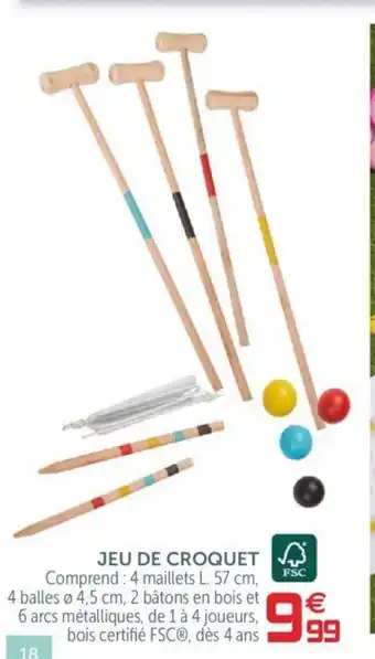 Gifi Jeu de Croquet offre