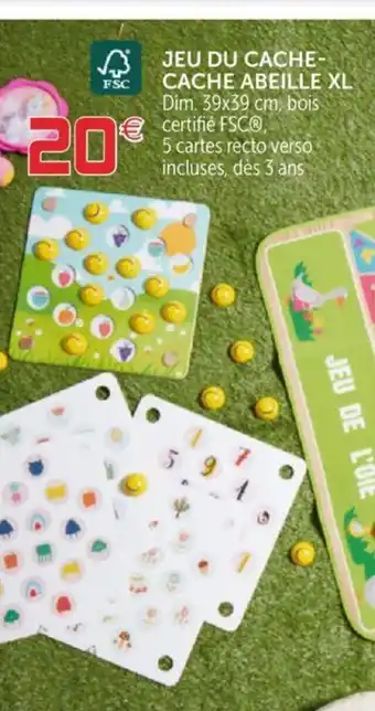 Jeu du Cache-Cache Abeille XL