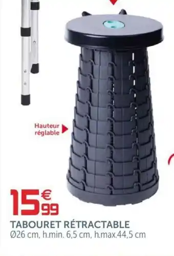 Gifi Tabouret Rétractable offre