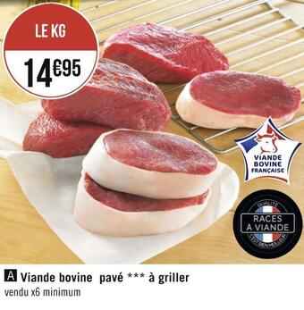 Géant Casino Viande bovine pavé à griller offre