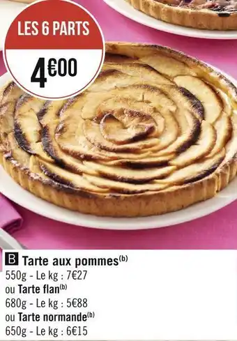 Géant Casino Tarte aux pommes offre
