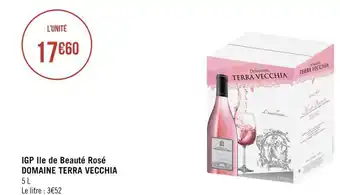 Géant Casino Domaine terra vecchia igp ile de beauté rosé offre