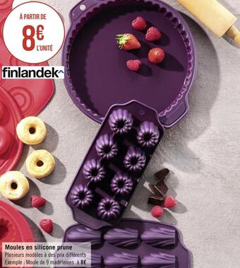 Géant Casino Finlandek moules en silicone prune offre