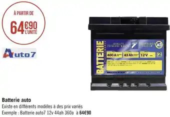 Géant Casino Batterie auto offre