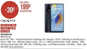 Géant Casino Oppo smartphone offre