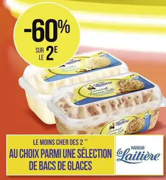 Géant Casino Nestlé bon plan sur une sélection de bacs de glaces de la marque nestlé offre