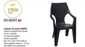 Géant Casino Dante fauteuil de jardin offre