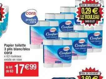 Cora x Carrefour Papier Toilette offre