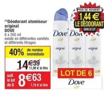 Cora x Carrefour Déodorant Atomiseur offre