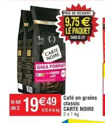 Cora x Carrefour Café En Grains Classic offre