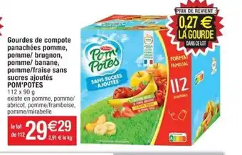Cora x Carrefour Gourdes de Compote offre