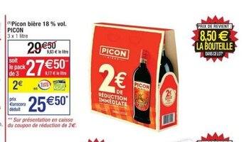 Cora x Carrefour Picon Biére 18% Vol offre