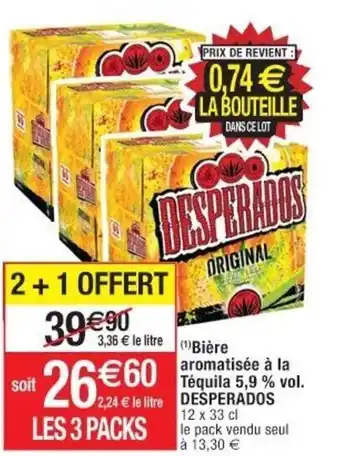 Cora x Carrefour Bière Aromatisée à La Téquila 5,9% Vol offre