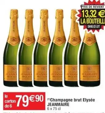 Cora x Carrefour Champagne Brut Elysée offre