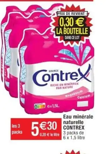 Cora x Carrefour Eau Minérale Naturelle Contrex offre