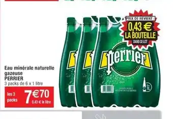 Cora x Carrefour Eau Minérale Naturelle Gazeuse Perrier offre