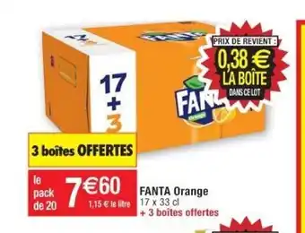 Cora x Carrefour Fanta Orange offre