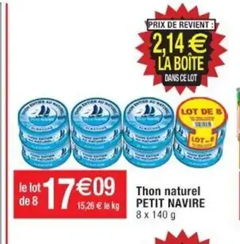 Cora x Carrefour Thon Naturel Petit Navire offre