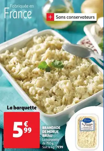 Auchan Briau brandade de morue offre