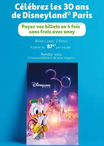 Auchan Billet 1 jour/ 2 parcs offre