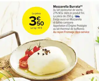 Carrefour Market Mozzarella burrata offre