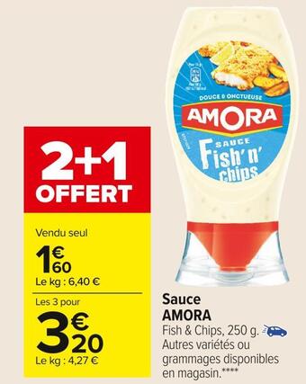 Carrefour Market Amora sauce offre