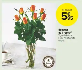 Carrefour Market Bouquet de 7 roses offre