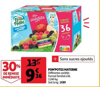 Auchan Materne pom'potes offre