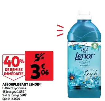 Auchan Lenor assouplissant offre