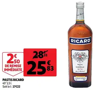 Auchan Ricard pastis offre