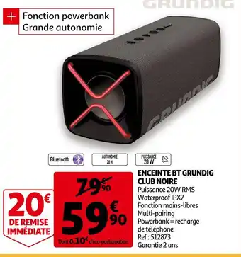 Grundig enceinte bt club noire