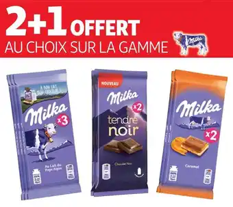 Auchan Milka bon plan sur la gamme milka offre