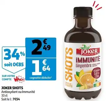 Auchan Joker joker shots offre
