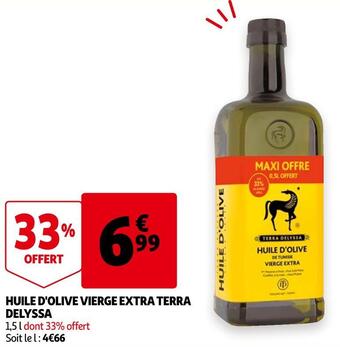 Auchan Terra delyssa huile d'olive vierge extra offre
